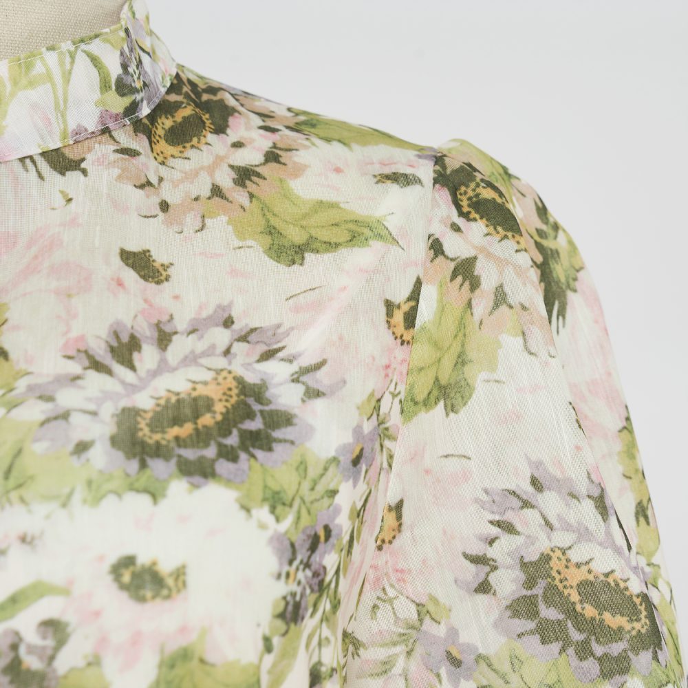 Colorful Floral Slip Skirt Suit - Western & Sweet Lady Style - Image 7