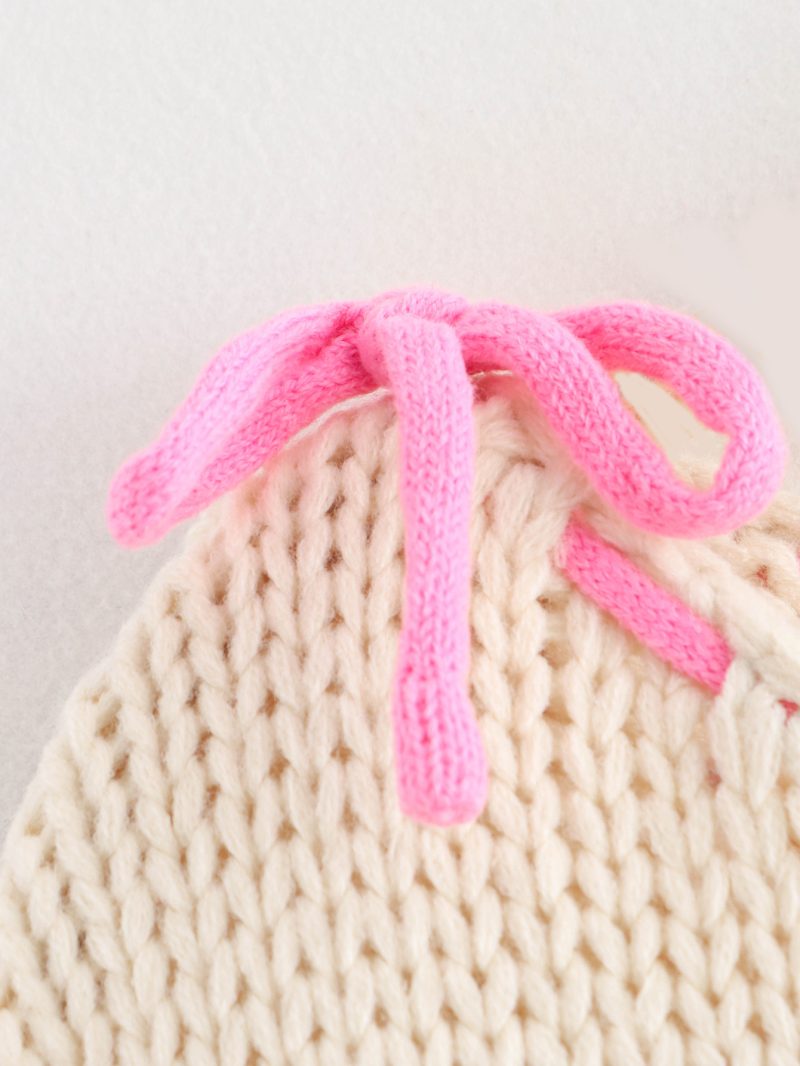 Drawstring Thick Needle Sweater - Long Sleeve Autumn Top - Image 8
