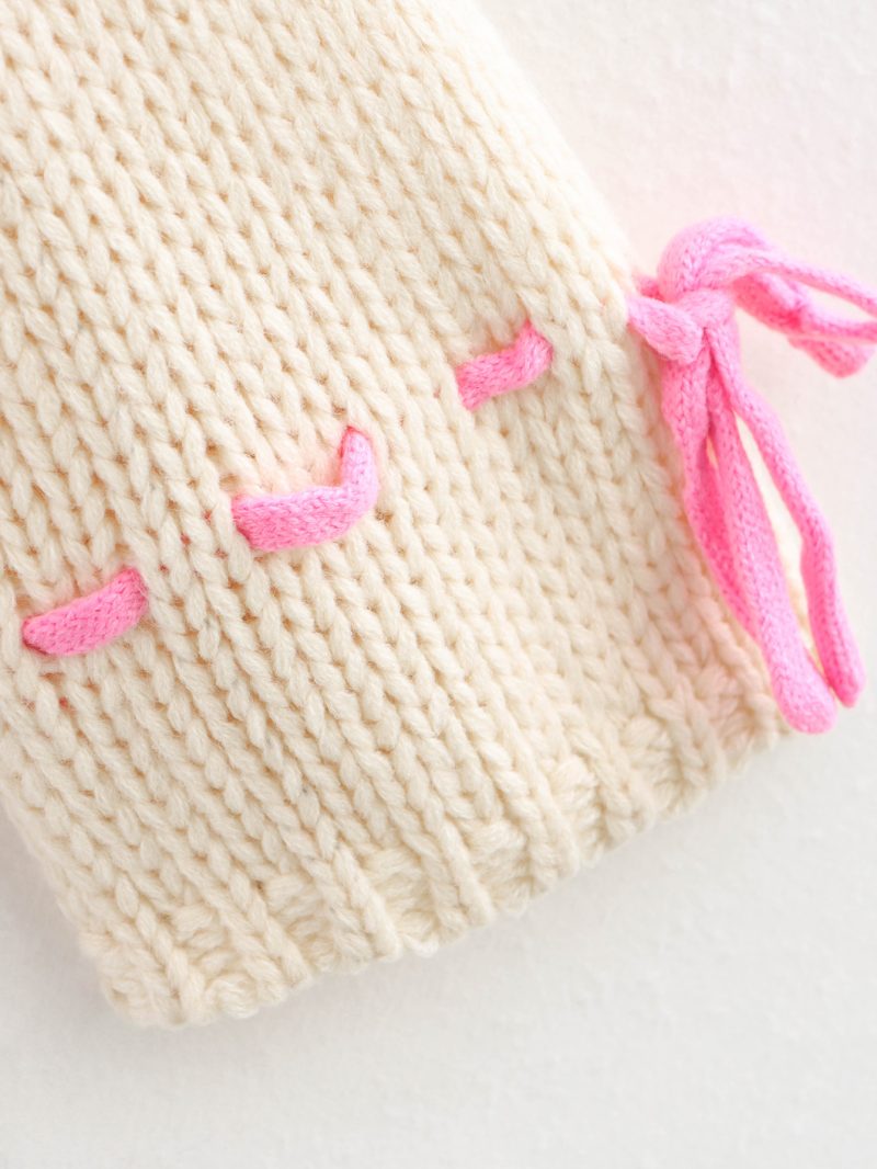 Drawstring Thick Needle Sweater - Long Sleeve Autumn Top - Image 10
