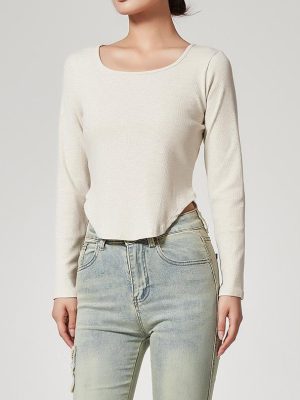 Women’s Autumn Winter U Neck Bottoming Shirt