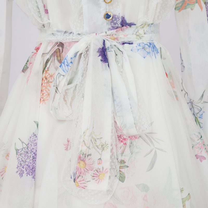Elegant Floral Lace Pullover Evening Dress - Image 7
