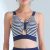 Navy Blue Striped Bra