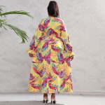 Plus Size Long Sleeve Large Swing Dress for Women - Image 2