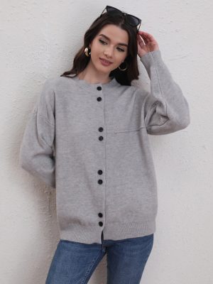 Knitted Woolen Cardigan – Autumn/Winter Casual Sweater