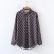 Floral Print Collared Loose Long Sleeve Shirt - Women’s Top