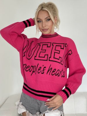 Women’s Simple Street Style Letters All Match Sweater