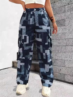 Casual Loose Plaid Trousers for Women – Street Style Personality Overalls