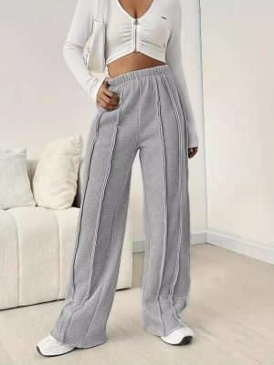 Autumn High-Top Sports Sweatpants – Loose Straight Fit, Casual & Outdoor