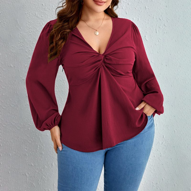 Plus Size Women’s V-Neck T-Shirt