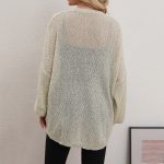 Loose Knitted Cardigan - Thin Sweater Coat for Autumn/Winter - Image 2