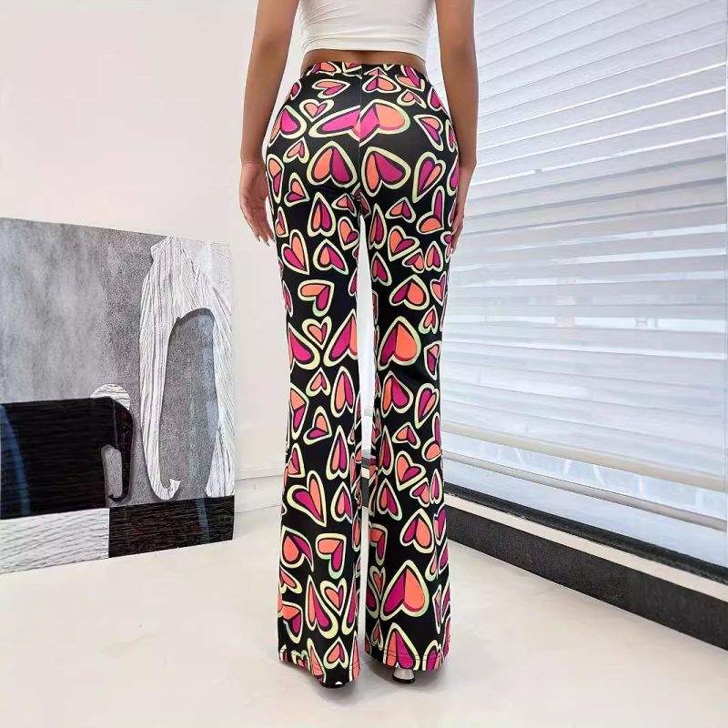Bootleg Camouflage Pants for Women - Casual Tight Trousers - Image 4