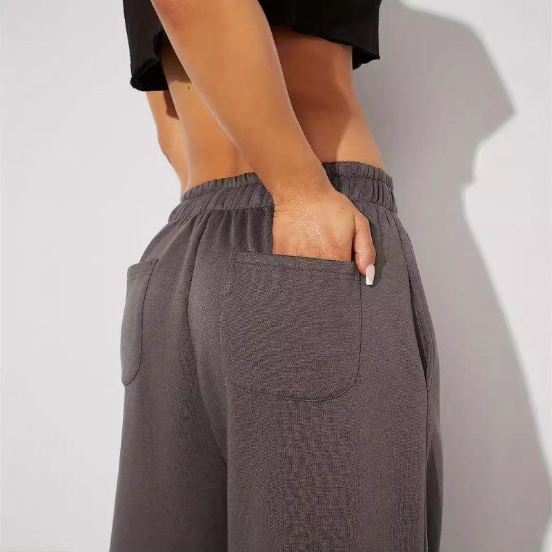 Women’s Loose Casual Wide Leg Pants - Comfortable Solid Color Trousers - Image 4