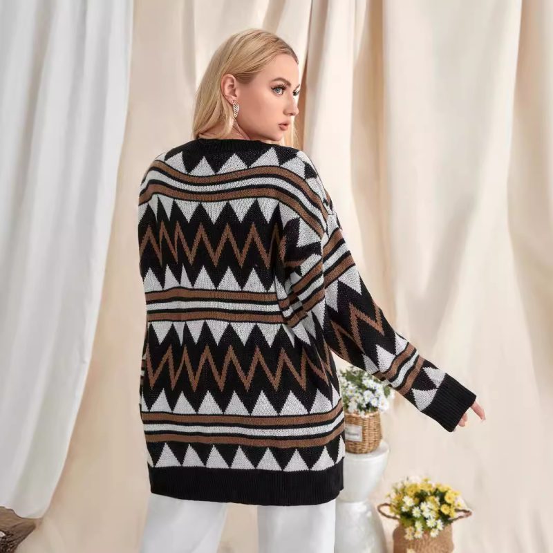 Long Knitted Cardigan Coat - Autumn/Winter Intellectual Style - Image 4