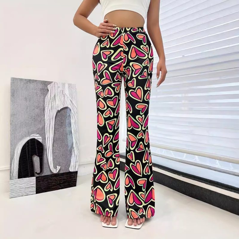 Bootleg Camouflage Pants for Women - Casual Tight Trousers - Image 2