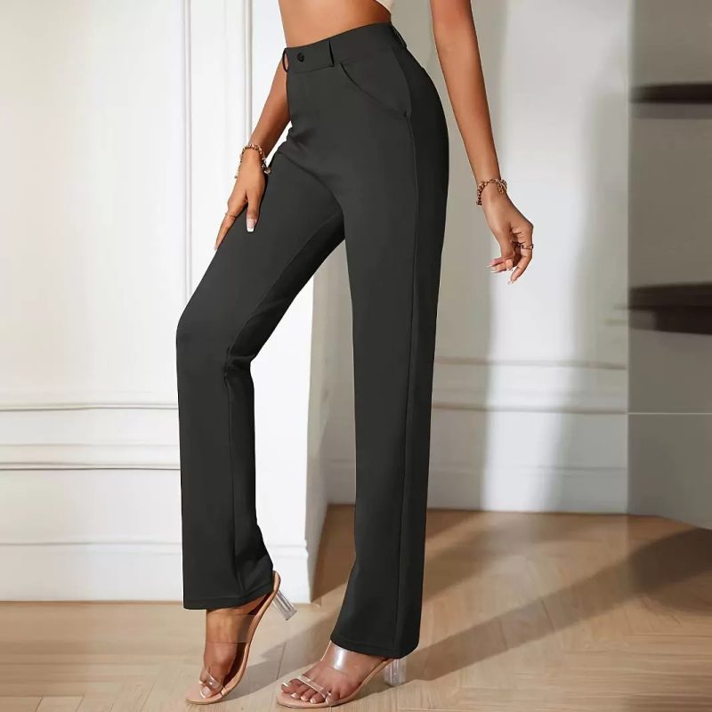 Popular ankle-length cigarette pants - Image 4