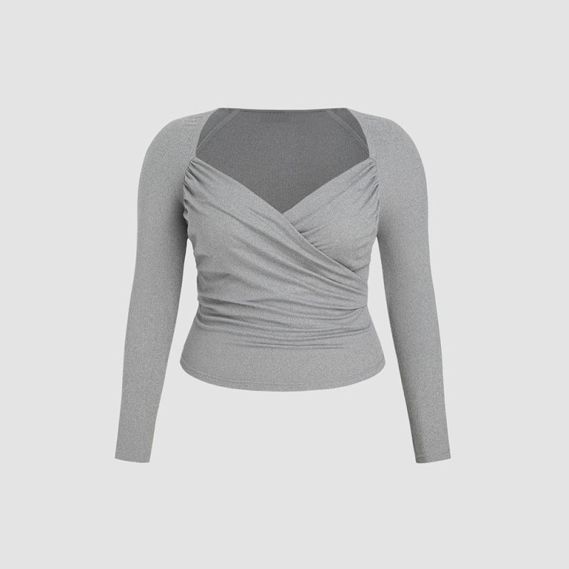 Plus Size Elegant Intellectual T-Shirt – High Fashion Autumn/Winter Top - Image 4