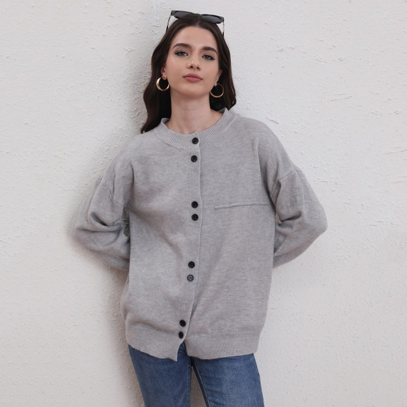 Knitted Woolen Cardigan - Autumn/Winter Casual Sweater - Image 3