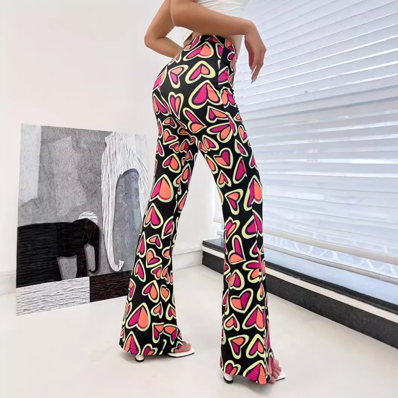 Bootleg Camouflage Pants for Women - Casual Tight Trousers - Image 3