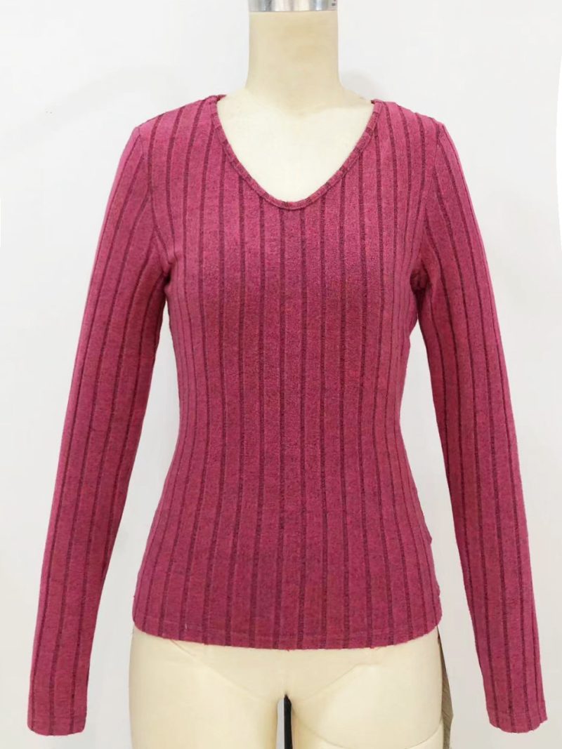 Autumn Solid Color Slim Fit Long Sleeve Shirt - Image 5