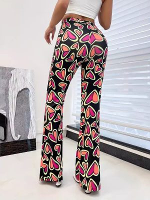 Bootleg Camouflage Pants for Women – Casual Tight Trousers