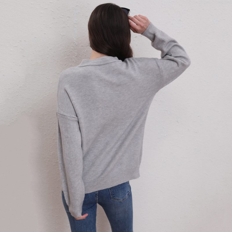 Knitted Woolen Cardigan - Autumn/Winter Casual Sweater - Image 2