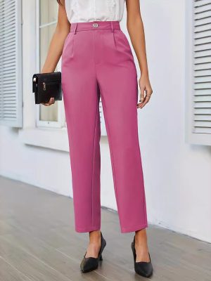 Elastic Waist Anti-Wrinkle Work Pants – Business Casual Stretch