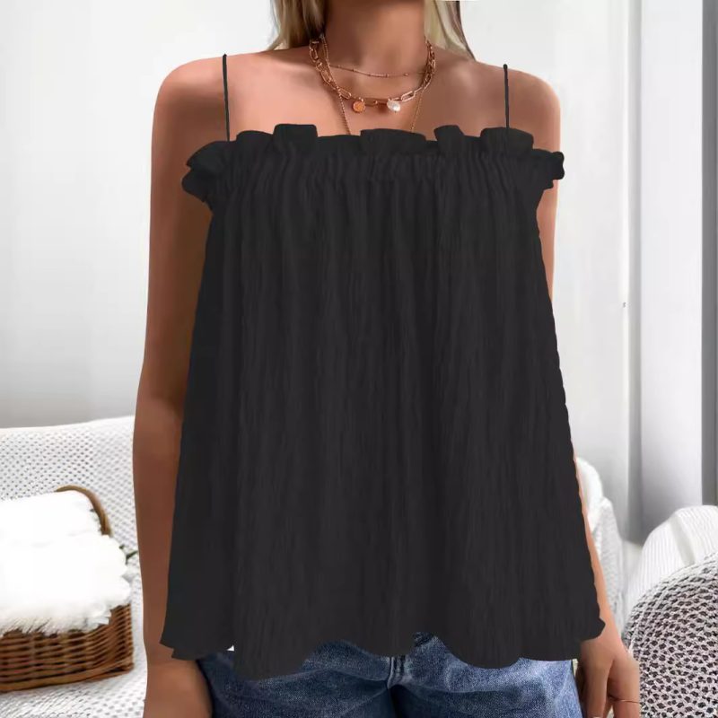 Women's Casual Solid Top - Versatile Everyday Wear - Image 3