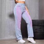 Women’s High Waist Dyed Straight Jeans – Slimming & Casual Fit - Image 4