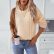 Contrast Color Twisted Sweater - Round Neck Autumn Winter Top