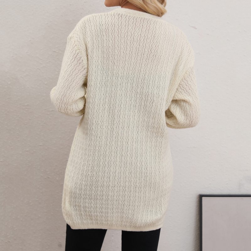 Knitted Cardigan - Thin Coat for Autumn/Winter - Image 2
