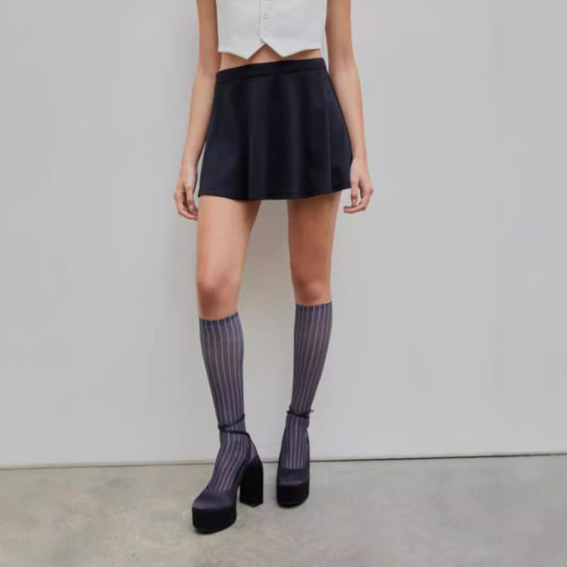 A-Line Pleated Skirt for Women