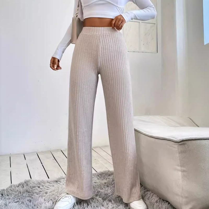 Casual Loose Knitted Sports Trousers for Women