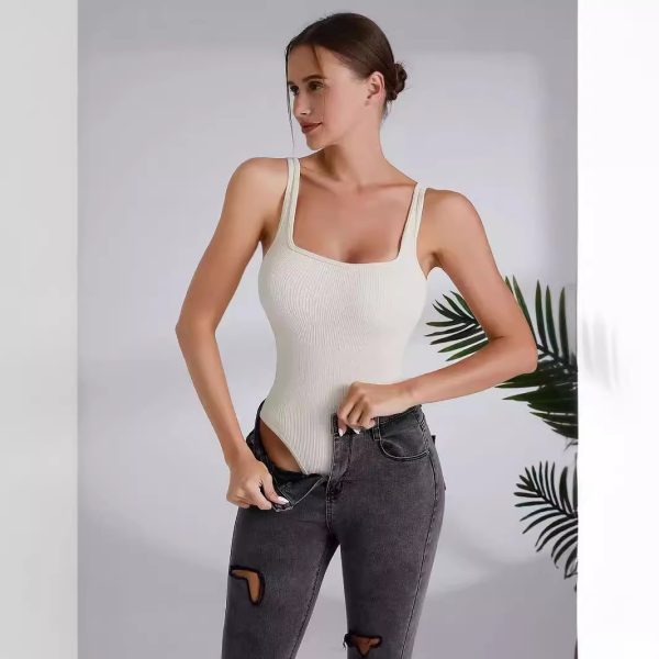 Seamless Triangle Vest Jumpsuit - Belly Shaping Yoga & Fitness - Image 2