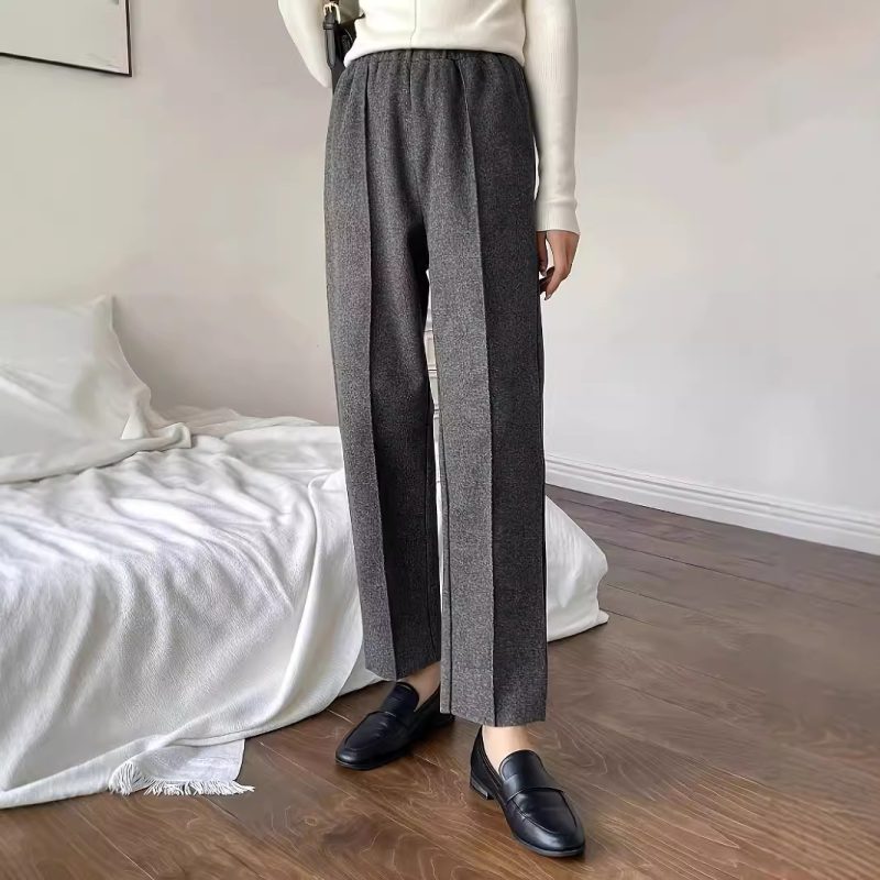 High-Waist Sweatpants for Women - Straight Leg, Ankle Banded Sports Pants