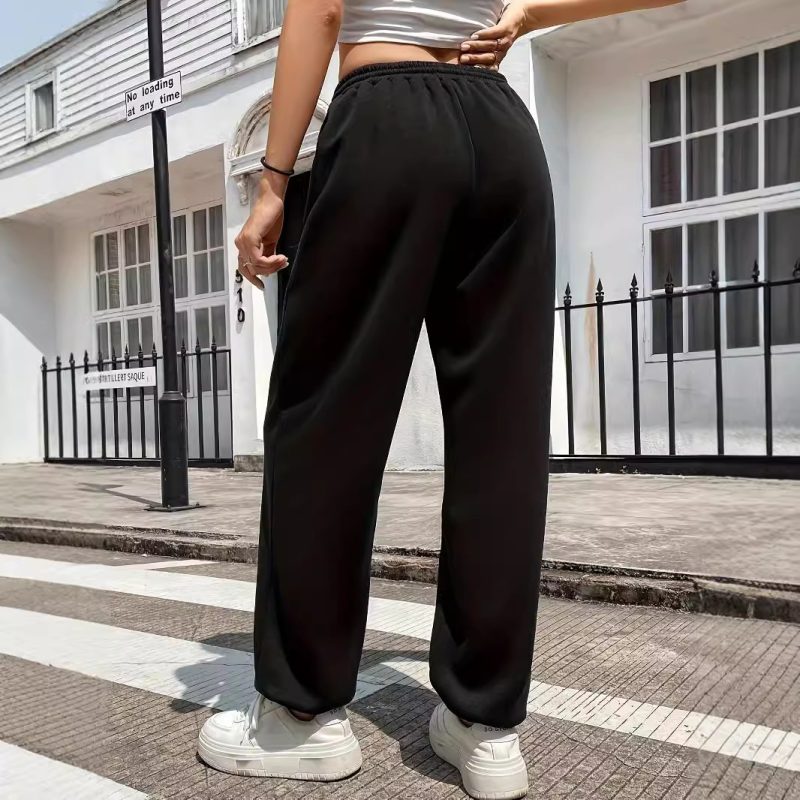 Autumn-Winter Sports Pants for Women - Slimming, Loose Fit with Ankle Strap - Image 2