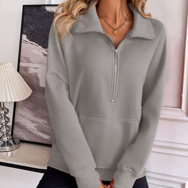 Loose Pullover Long Sleeve Casual Sweatshirt for Women - Image 3