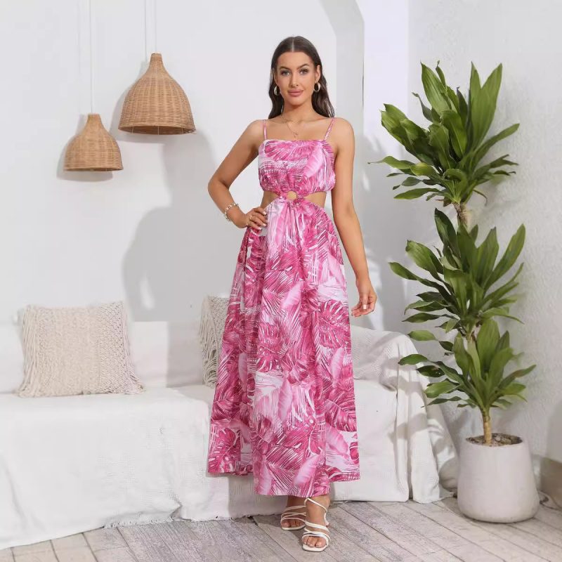 Women Bohemian Printed Maxi Dress - Sexy Sling Dress for Effortless Style - Image 2