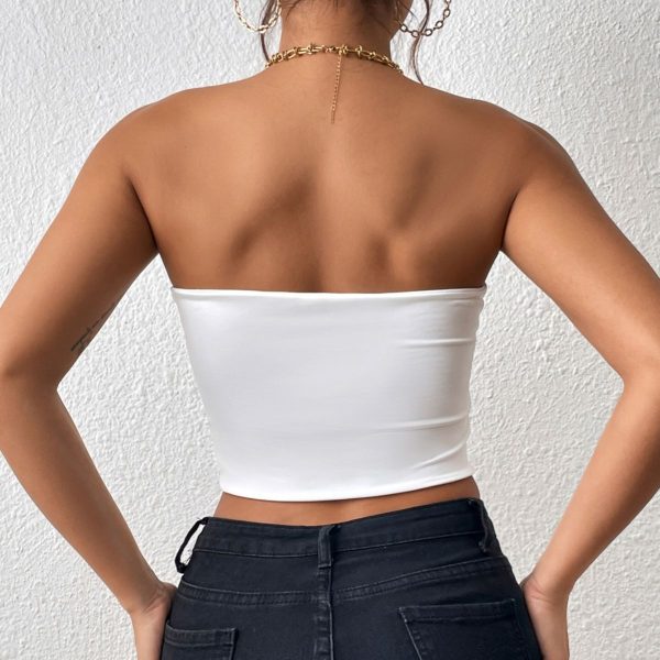 Sexy Cropped Tube Top Strapless Vest Outer Wear Tank Top for Women - Image 4