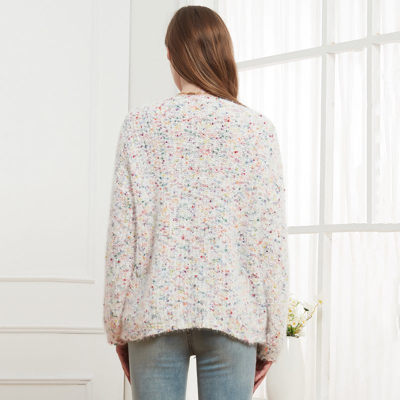 Round Neck Knitted Pullover - Casual Autumn/Winter Sweater - Image 2