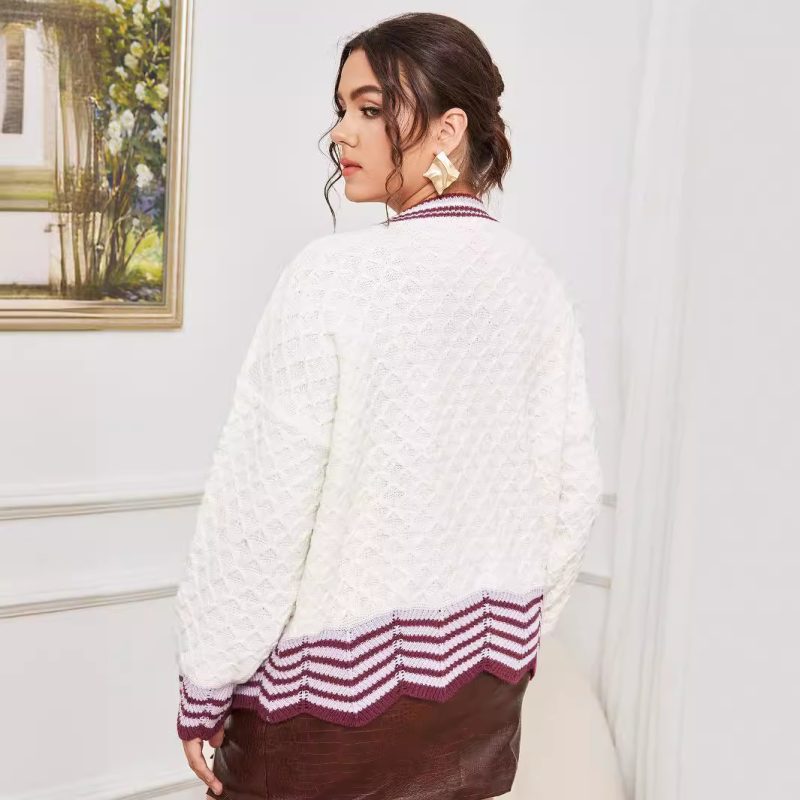 Elegant Knitted Cardigan - Simple Autumn/Winter Women’s Coat - Image 4