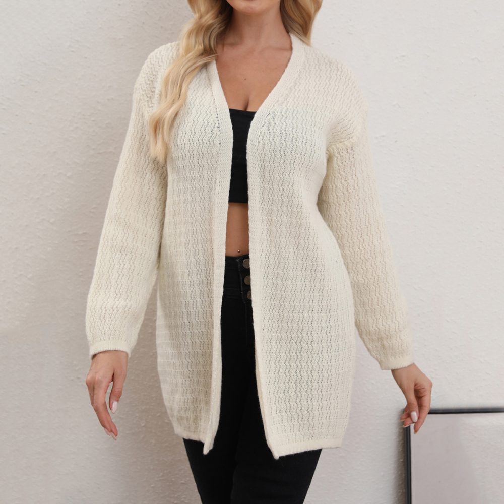 Knitted Cardigan - Thin Coat for Autumn/Winter - Image 3