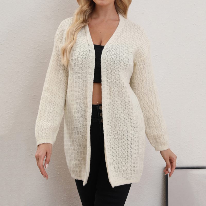 Knitted Cardigan - Thin Coat for Autumn/Winter - Image 3