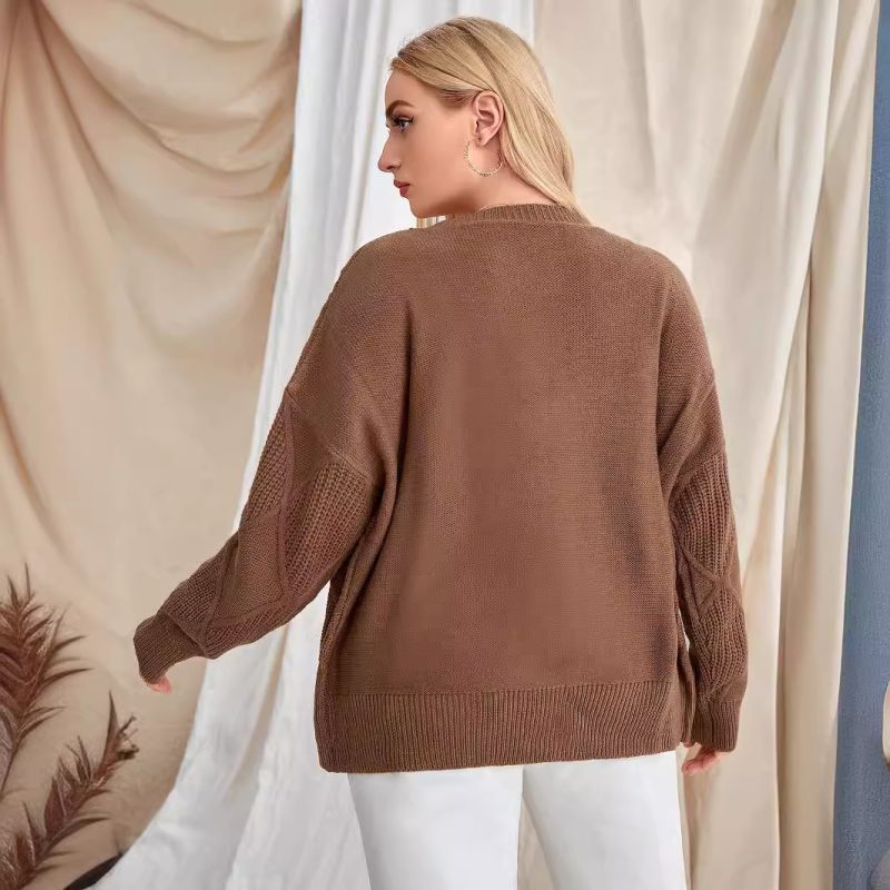 Custom Elegant Knitted Cardigan Coat - Autumn/Winter - Image 4