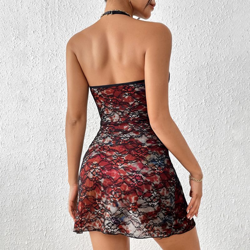 Backless Halter Corset Dress with Split for Nightclubs - Image 4