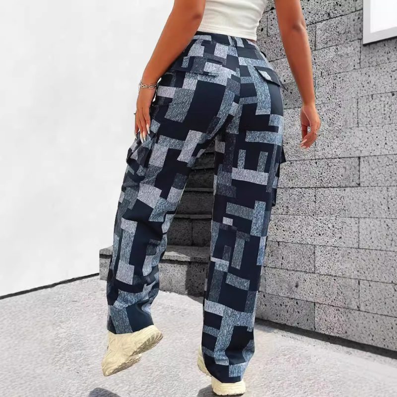Casual Loose Plaid Trousers for Women - Street Style Personality Overalls - Image 4