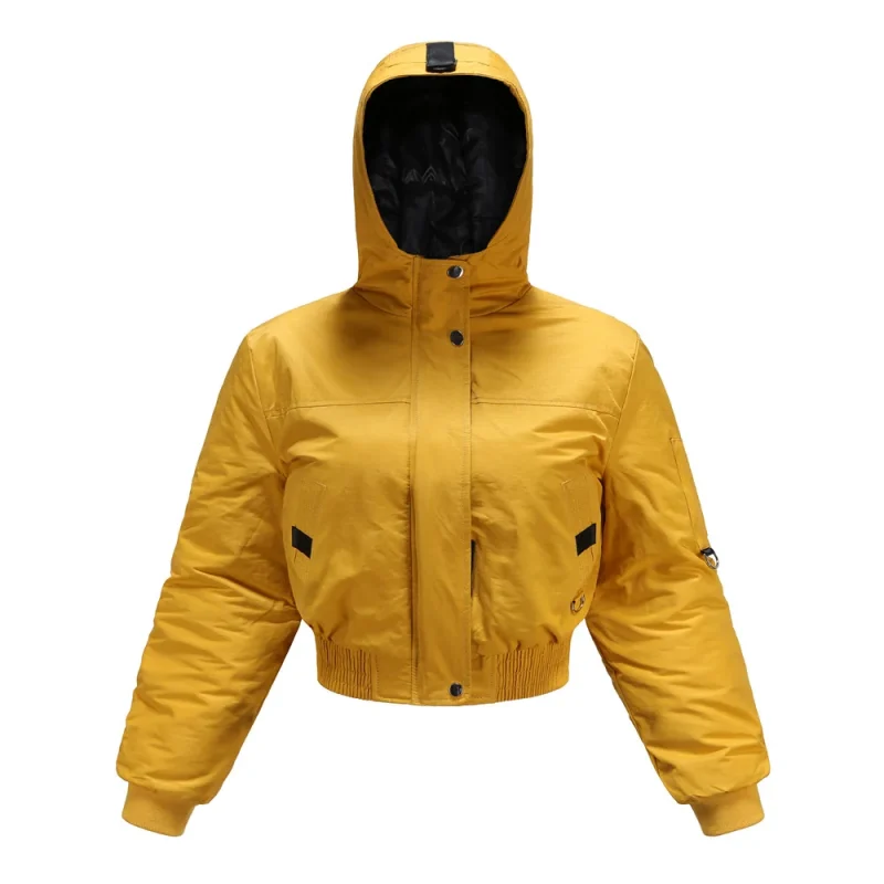 Autumn Winter Short Jackets For Women 2021 Fashion Hooded - Image 4