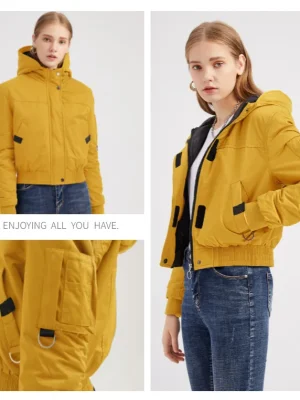 Autumn Winter Short Jackets For Women 2021 Fashion Hooded