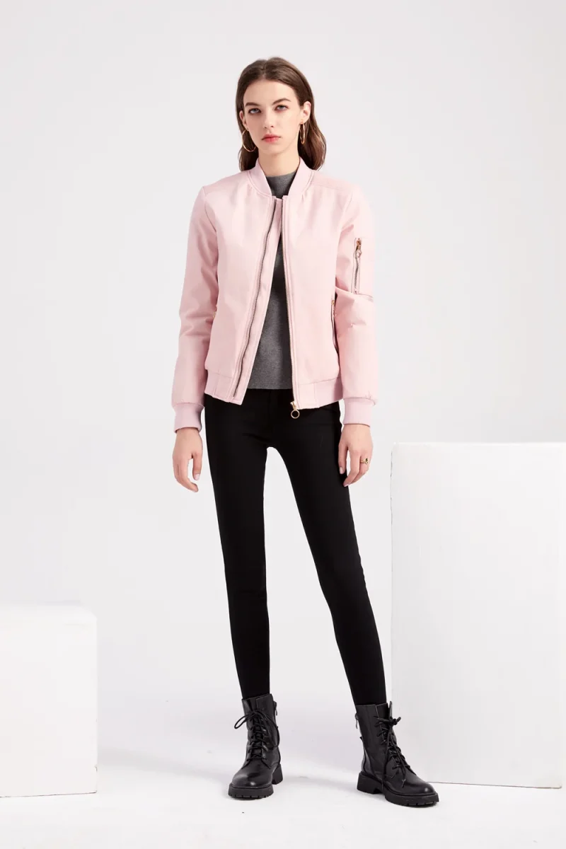 Women's Jackets 2023 Spring Autumn Clothes Casual Baseball Coat - Image 18