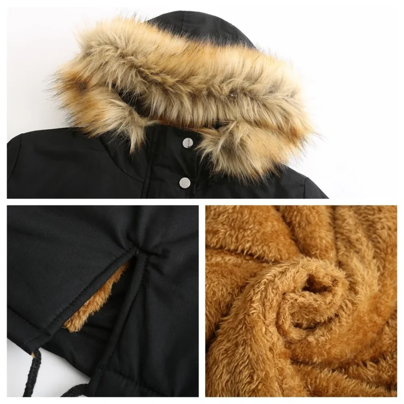 Winter Outwear Thick Warm Parkas 2024 Women's Coat Faux Fur
