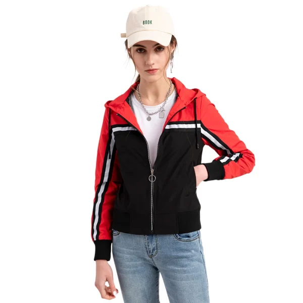 Windbreaker Jacket Women Hooded Waterproof Outdoor - Image 5